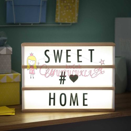 Işıklı Ve Harfli Dekoratif Pano Lightbox