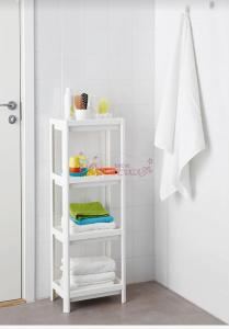 DEKORATİF DEMONTE 4 KATLI ÇOK AMAÇLI BANYO VE MUTFAK RAF