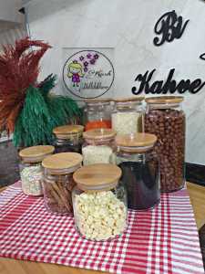 BAMBU KAPAKLI CAM KAVANOZ