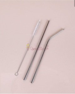 Paslanmaz Çelik Metal Pipet ve Temizleme Fırçası