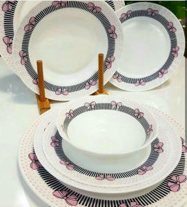 OPAL FİYONK DESENLİ 24 PARÇA YEMEK TAKIMI