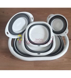 Katlanabilir Sepet / Badya ve Süzgeç Takımı 5'li
