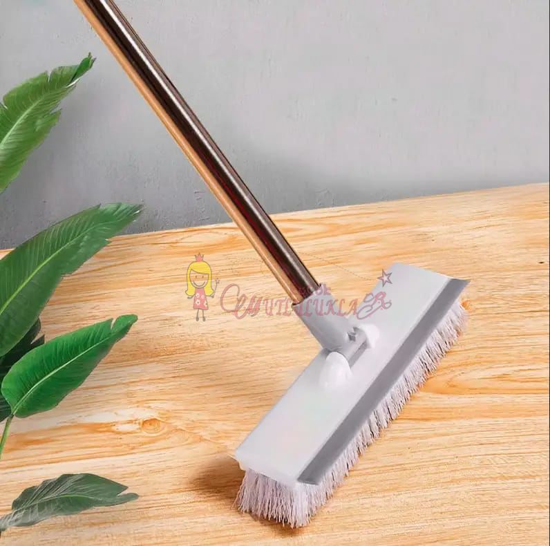 Çift Taraflı Yer Zemin Çekçekli Wc Cam Fayans Parke Duvar Temizleme Fırçası