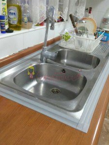 Gri / Beyaz Su Sızdırmaz Banyo Mutfak Lavabo Küvet İzolasyon Şerit Bant