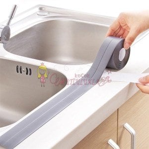 Gri / Beyaz Su Sızdırmaz Banyo Mutfak Lavabo Küvet İzolasyon Şerit Bant