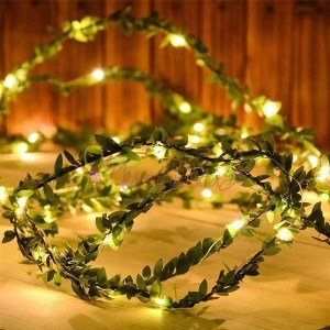 Yapraklı Dekorlu 3 Metre Peri Led Pilli  Işık