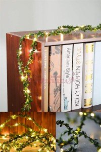 Yapraklı Dekorlu 3 Metre Peri Led Pilli  Işık