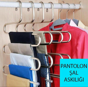 DOLAP İÇİ 5 KATLI PANTOLON EŞARP ŞAL ASKISI AKILLI ASKI