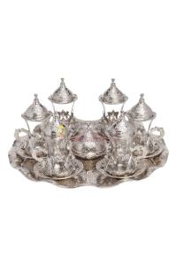 Osmanlı Motifli Kösem Çay Sunum Seti
