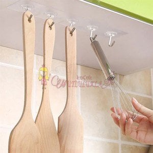 Yapışkanlı Suya Dayanıklı Şeffaf Askı 5li Set