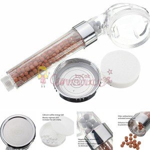 Su Tasarruflu ve Arıtmalı Doğal Taşlı Banyo El Duş Başlığı