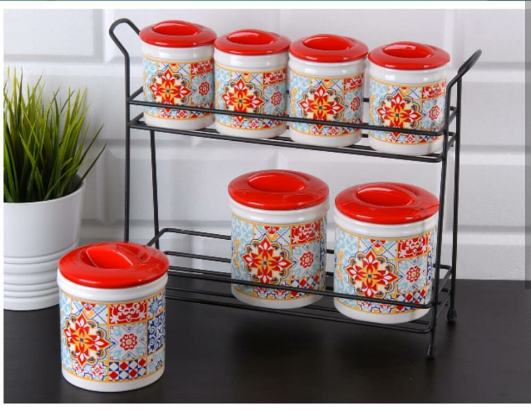 ETNİK DESEN 7Lİ BAHARAT TAKIMI