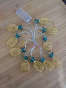 Dekoratif Pilli Pineapple Ananas Pilli Şerit Led Işık