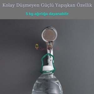 Vantuzlu Banyo Duş Başlığı Askı Tutucu Aparat