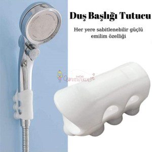 Vantuzlu Banyo Duş Başlığı Askı Tutucu Aparat