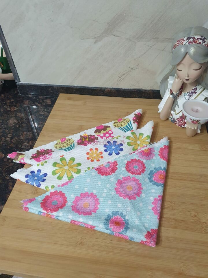 Desenli Sihirli Mutfak Temizlik Bezi 40*40