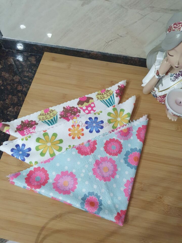 Desenli Sihirli Mutfak Temizlik Bezi 40*40