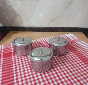 Kaşıklı Çelik Kapaklı Baharatlık 