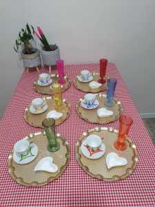 Gold Plastik Tepsi Sunumluk