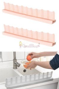 Mutfak Banyo Duş Bariyeri Lavabo Kenar Tutucu
