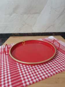 YALDIZLI METAL SUNUM TEPSİ