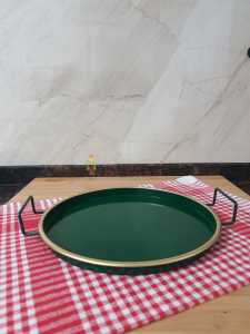 YALDIZLI METAL SUNUM TEPSİ