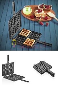 Döküm Kare Waffle Tava 