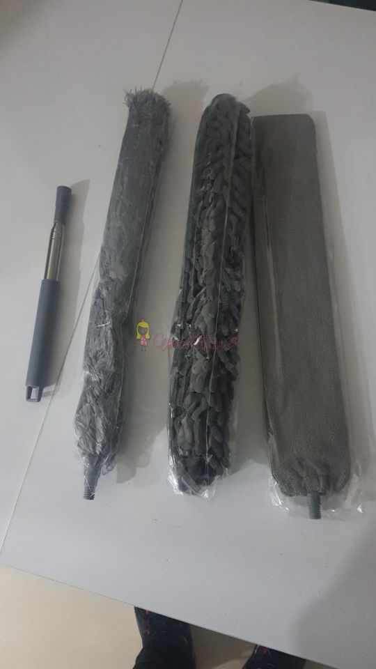 Teleskopik 3 Lü Mikrofiber Toz Alma Mop Seti