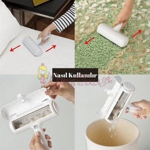 Halı Yatak Kıl Toz Tüy Toplayıcı Gırgır