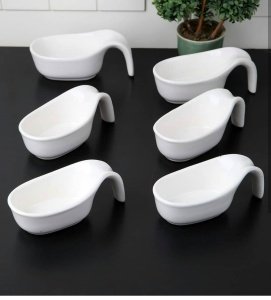 KULPLU OVAL LÜX 6 ADET SOSLUK-ÇEREZLİK