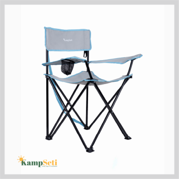 KampSeti Katlanır Kamp Sandalyesi - Sırtı Açık Kamp Sandalyesi-S1