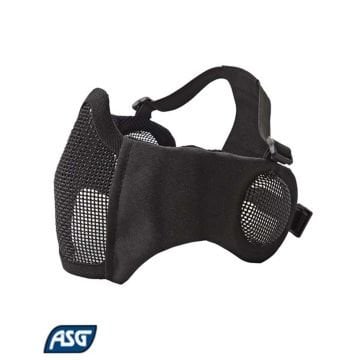 ASG Airsoft Maske Kulak Ağız Korumalı Siyah