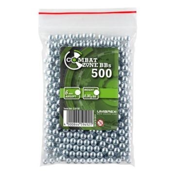 COMBAT ZONE Plastik Airsoft BBs 6 mm. 0,30 gr Gümüş 500 Adet