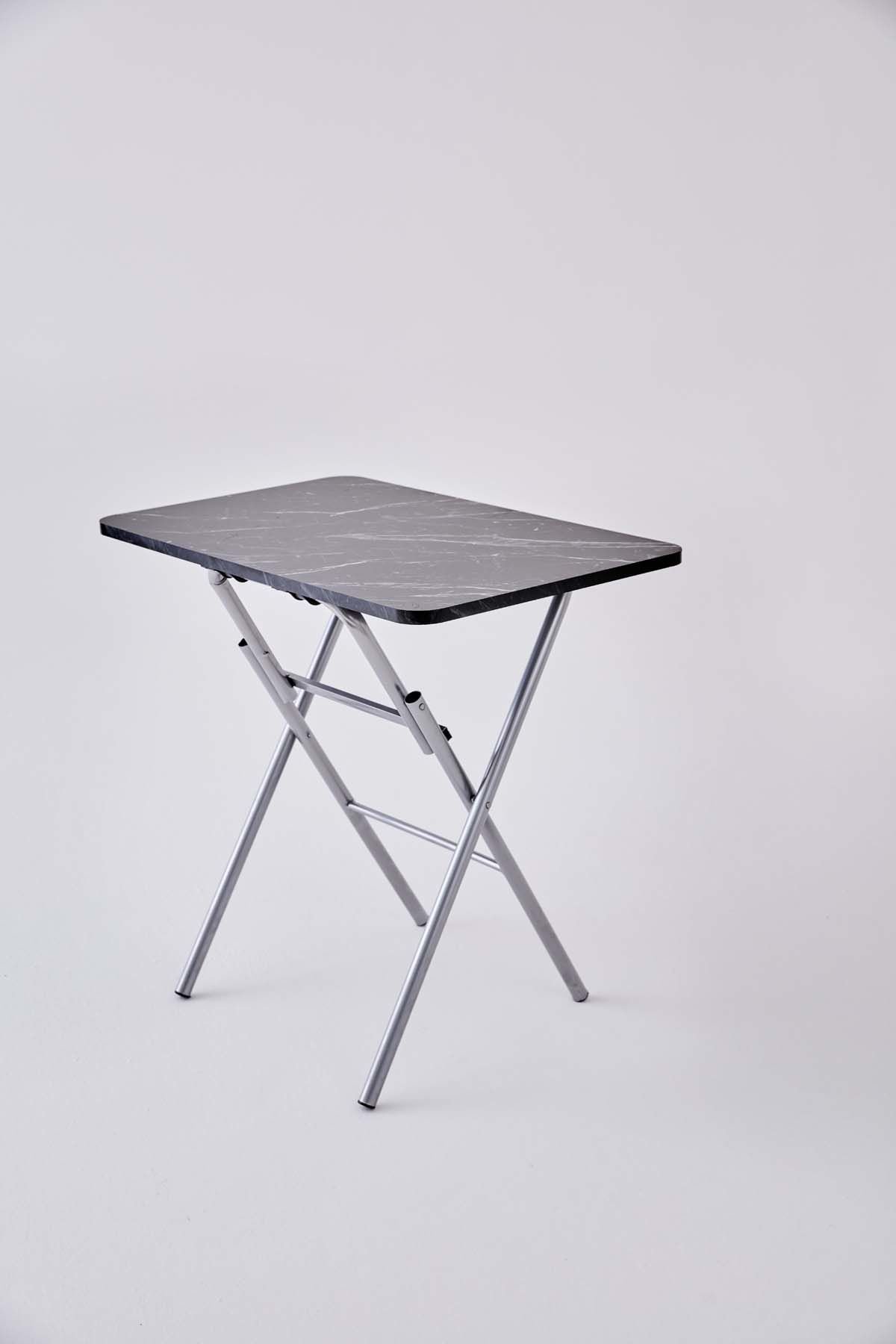 KampSeti 50x80 Katlanır Masa Siyah-Yemek ve Çalışma Masası-Piknik ve Kamp Masası