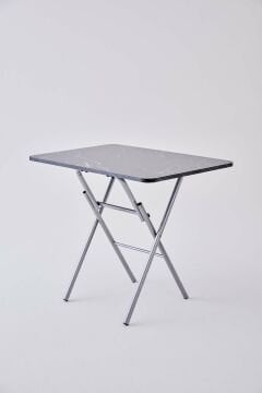 KampSeti 60x90 Katlanır Masa Siyah-Yemek ve Çalışma Masası-Piknik ve Kamp Masası