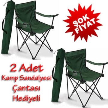 Katlanabilir Kamp sandalyesi(2 Adet)Şok Fiyat