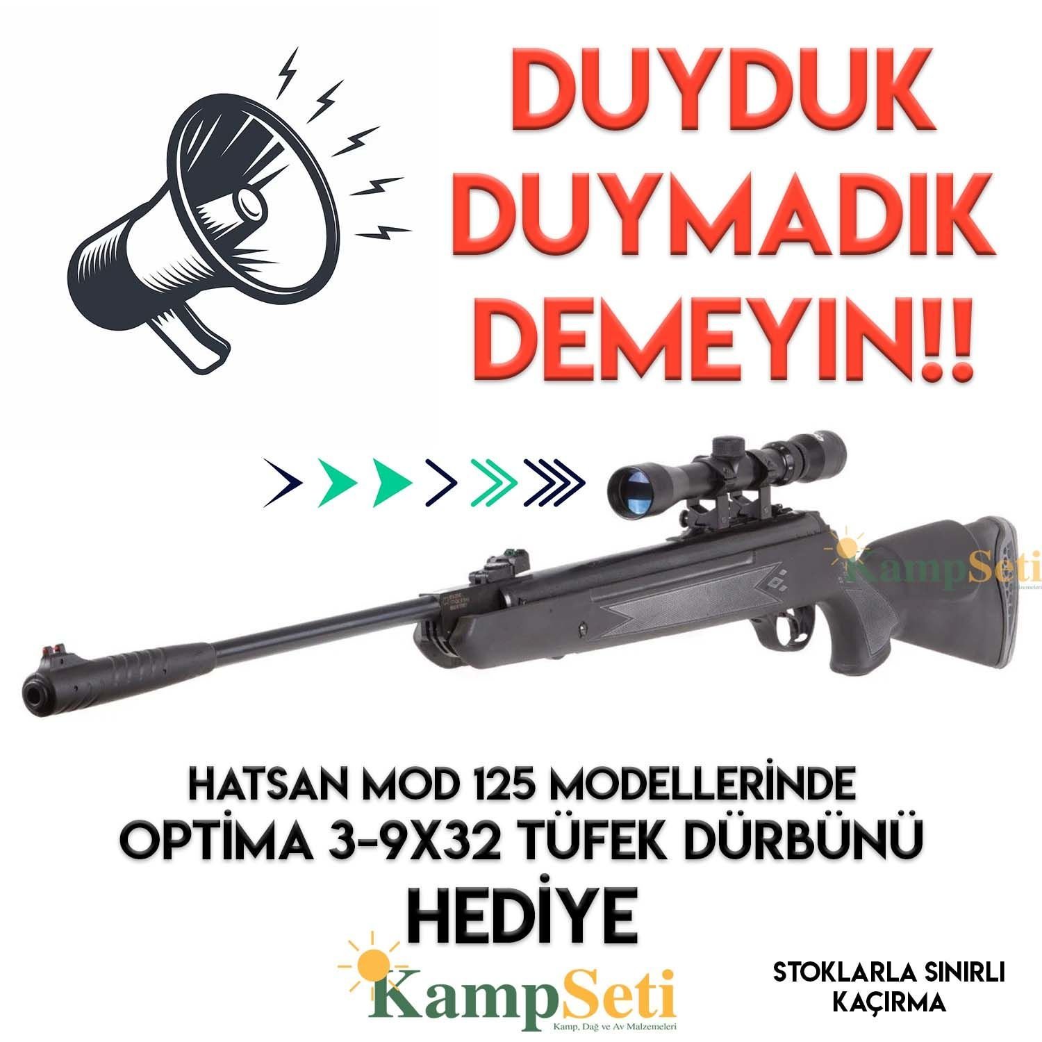 Hatsan Mod 125 3-9X32 Dürbün Hediyeli Havalı Tüfek