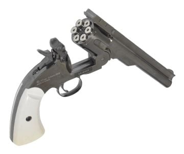 ASG Schofield 6 İnc Fil Dişi Revolver Toplu Füme Havalı Tabanca