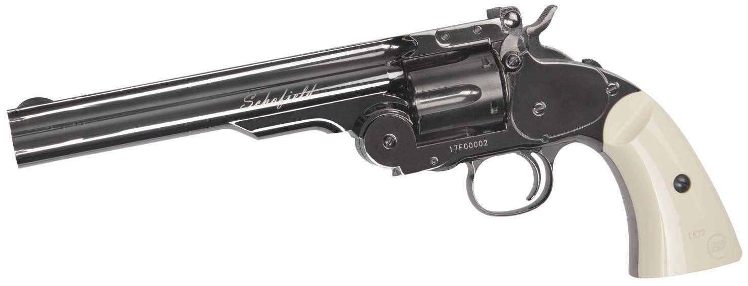 ASG Schofield 6 İnc Fil Dişi Revolver Toplu Füme Havalı Tabanca