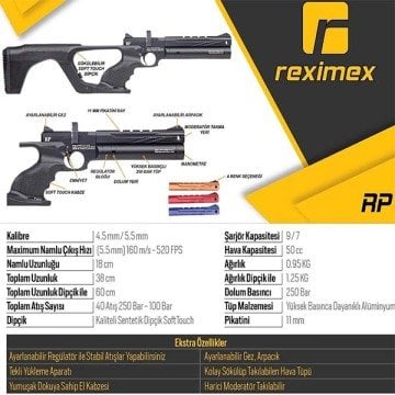 Reximex RP PCP Havalı Tüfek ve Havalı Tabanca