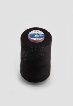 dikiş ip,ipi,ipliği siyah kesik elyaf polyester (5000 mt)