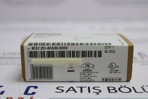 6ES7231-4HA30-0XB0, 6ES7 231-4HA30-0XB0 SIMATIC S7-1200, ANALOG INPUT, SB 1231, 1 AI ÜRT GARANTİSİ