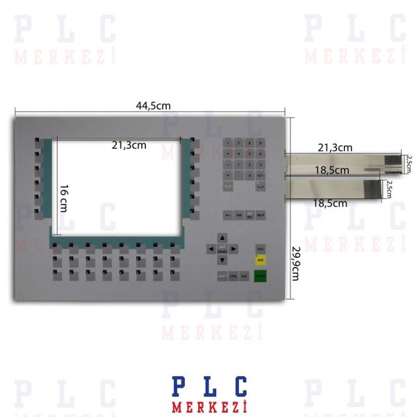 6AV6542-0AC15-2AX0 SIEMENS MP270 10 INC TUŞ TAKIMI,MEMBRAN