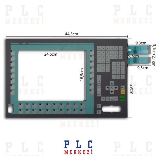 6AV7672-1AB01-0AA0 SIEMENS PC67712'' TUŞ TAKIMI, MEMBRAN