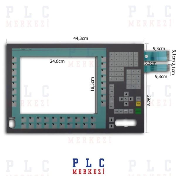 6AV7811-0BB11-1AC0 SIEMENS PC877 12'' TUŞ TAKIMI,MEMBRAN