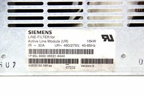 6SL3000-0BE21-6AA0 SIEMENS SIMODRIVE LINE FILTER 16KW
