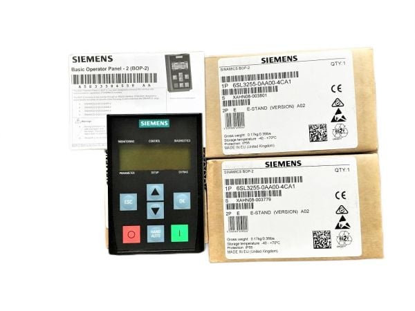 6SL3255-0AA00-4CA1 SIEMENS SINAMICS  G120 BASIC  OPERATOR PANEL (BOP-2) ÜRT. GARANTİLİ