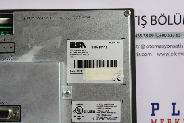 IT107T0111 IT107 ESA OPERATOR PANEL