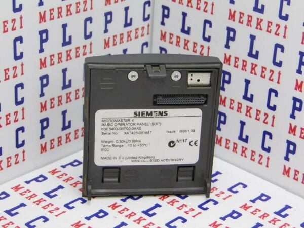 6SE6400-0BP00-0AA0 MICROMASTER 4 BASIC OPERATOR PANEL (BOP) YENİ KUTU AÇIK