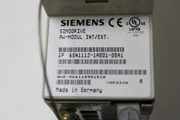 6SN1113-1AB01-0BA1 SIEMENS SIMODRIVE 611 PULSED RESISTOR MODULE YENİ KUTU AÇIK